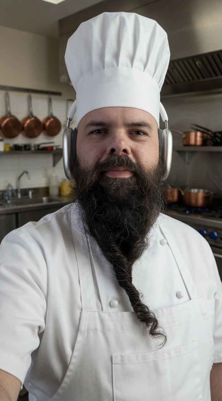 Webpage Chef in chef whites in a kitchen